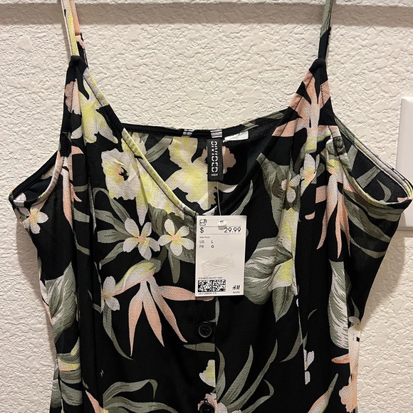 Floral Print Sleeveless Dress - Picture 3 of 3